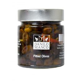 OLIVE NERE DENOCCIOLATE LECCINO 220gr