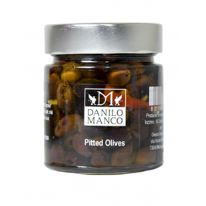 OLIVE NERE DENOCCIOLATE LECCINO 220gr