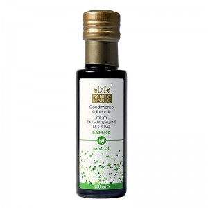 Virgin Olive Oil and basil Condiment 100ml