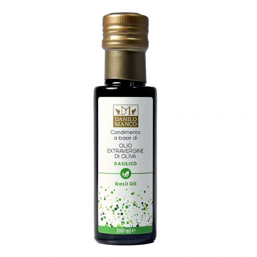 Virgin Olive Oil and basil Condiment 100ml